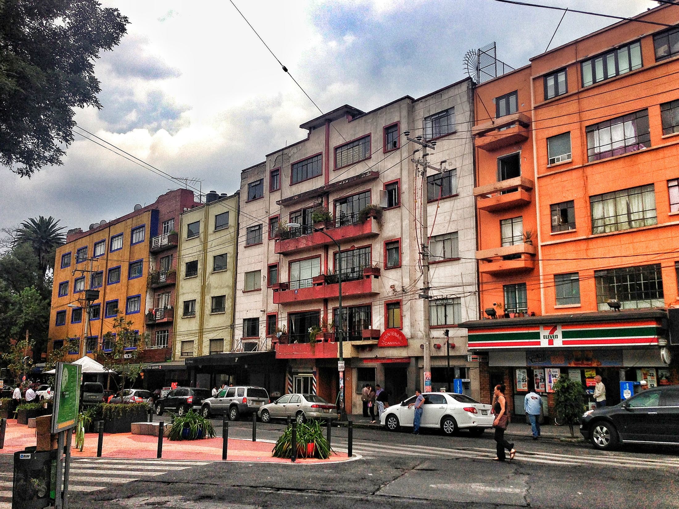 Avenida Vicente Suárez in La Condesa, Mexico City